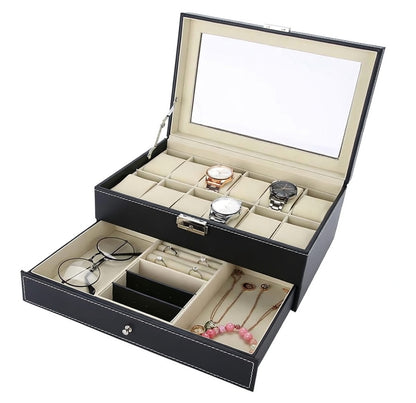Caja Estuche de Relojes y Joyas Relojero Premium